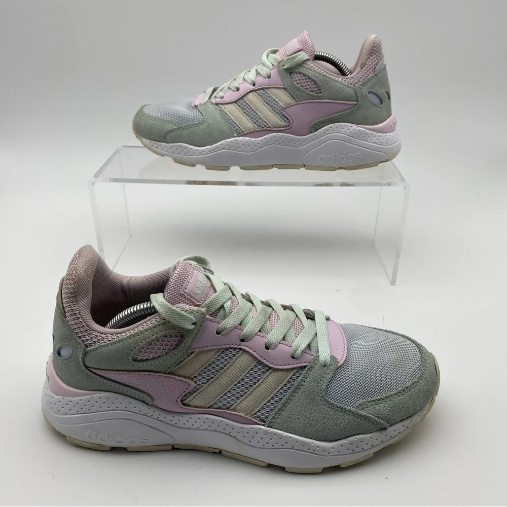 Adidas Chaos Aero Women Size 8 Shoes Pink Sneakers Running Walking Trainer